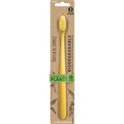 Photo of Natural Family Co Biodegradable Toothbrush Soft - YELLOW