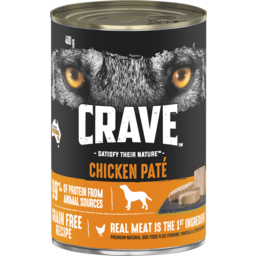 Photo of Crave Grain Free Wet Dog Food Chicken Pate Can