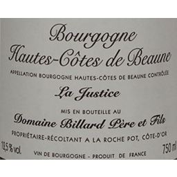 Photo of Billard Hautes-Cotes de Beaune La Justice Chardonnay 750ml