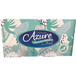 Photo of Azure Facial Tissues 3 Ply Menthol 95 Pack