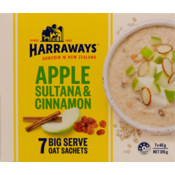 Photo of Harraways Oats Sachets Apple Sultana & Cinnamon 7 Pack