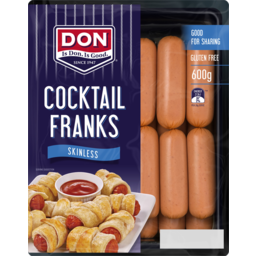 Photo of Don® Skinless Cocktail Frankfurts 79260.0x600g