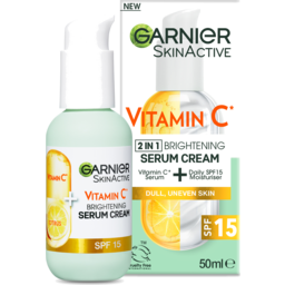 Photo of Garnier Skin Active Vitamin C* Brightening Serum Cream With Spf15