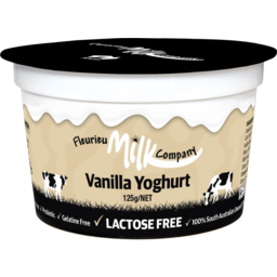 Photo of Yoghurt FLEURIEU 2x125g Vanilla lactose free