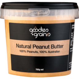 Photo of Goodies + Grains Natural Peanut Butter 700g