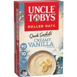Photo of Uncle Toby's Quick Oat Sachets Creamy Vanilla 10pk