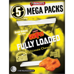 Photo of Arnotts Shapes Fully Loaded Ultimate Cheese Mulipack 5 Pack 150g