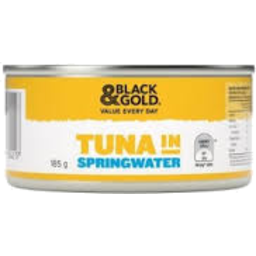 Photo of Black & Gold Tuna Chunks In Springwater 185gm