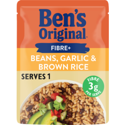 Photo of Bens Original Rice Fuel Fibre+Beans & Brown Rice Pouch 180g