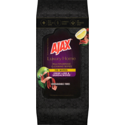 Photo of Ajax Luxury Home Multipurpose Cleaning Wipes 110 Pack, Crisp Lime & Sandalwood 110pk