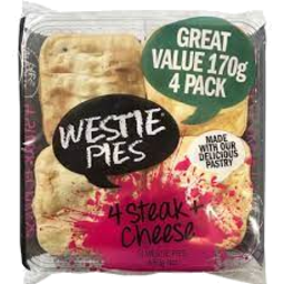 Photo of Westie Pies Steak & Cheese 4 pack
