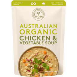 Photo of Australian Organic Soup Chicken Veg 330g