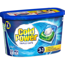Photo of Cold Power Regular Front & Top Loader Laundry Triple Caps 270g 18 Pack