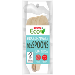 Photo of SPAR Eco Wooden Spoons 10pk