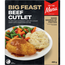 Photo of ON THE MENU BEEF CUTLET BIG FEAST 480 GM