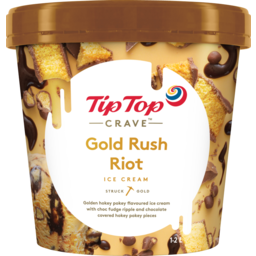 Photo of Tip Top Ice Cream Crave Gold Rush Riot 1.2L