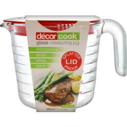 Photo of Decor Cook Glass Jug With Lid 650ml
