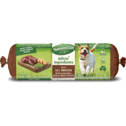 Photo of Nature's Gift Deli Roll with Kangaroo, Sweet Potato & Peas Chilled Pet Food 1.4kg