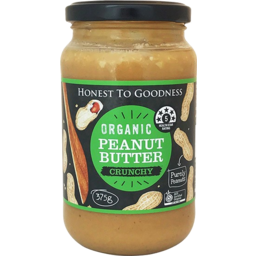 Photo of Nut Spread - Peanut Butter Crunchy Organic 375gm Honest To Goodness