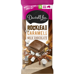 Photo of Darrell Lea Rocklea Road Milk Chocolate With Caramel Bits Chocolate Block
