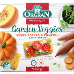 Photo of Orgran Gluten Free Garden Veggies Sweet Potato & Pumpkin Crispibread