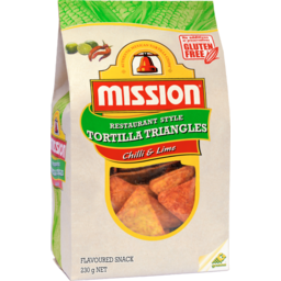 Photo of Mission Corn Chips Chilli & Lime 230g