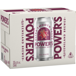 Photo of Power's Ultra Smooth Lager 375ml 30pk