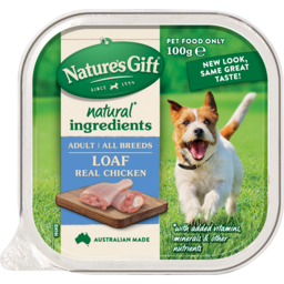 Photo of Natures Gift All Natural Real Chicken 100gm Tray