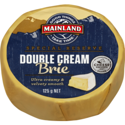 Photo of Mainland Cheese Special Reserve Double Cream Brie 125g