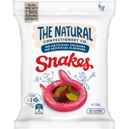 Photo of The Natural Confectionery Co. Snakes Lollies 230g