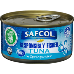 Photo of Safcol Responsibly Fished Tuna In Springwater 185g