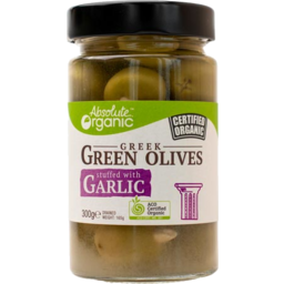 Photo of Absolute Organic Olives – Green Stuffed with Garlic