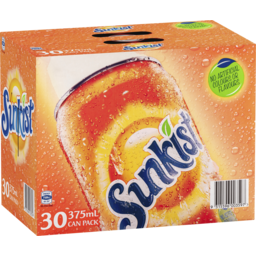 Photo of Sunkist Orange Soft Drink Cans Multipack Pack