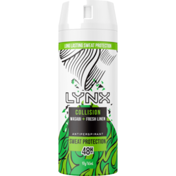 Photo of Lynx Antiperspirant Aerosol Collision Wasabi + Fresh Linen