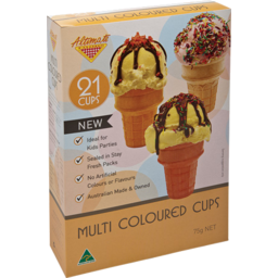 Photo of Altimate Foods 21pk Multi Coloured Cups 75gm