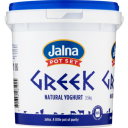 Photo of Jalna Pot Set Natural Greek Yoghurt 3.5kg