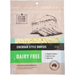 Photo of Dairy Free Down Under Cheddar Style Shreds
