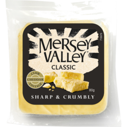 Photo of Mersey Valley Classic Vintage Club Cheddar Cheese Block 80g