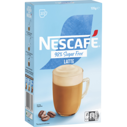 Photo of Nescafe 98% Sugar Free Latte Sachets 10pk