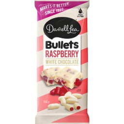 Photo of Darrell Lea White Chocolate Raspberry Bullets Block