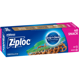 Photo of Ziploc® Snack Bag Resealable Food Storage