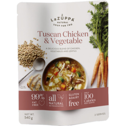 Photo of La Zuppa Tuscan Chicken & Vegetables With Wholegrain Rice Soup Pouch 540g
