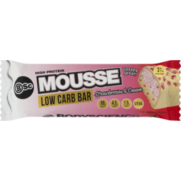 Photo of Body Science International Pty Ltd Bsc Low Carb Strawberries & Cream High Protein Mousse Bar 55g 55g