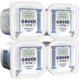 Photo of Farmers Union Greek Style Natural Yoghurt 4x160g