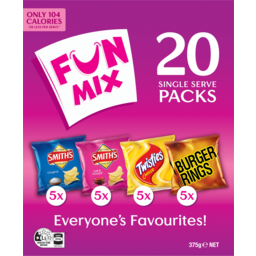 Photo of Smiths Fun Mix Box Chips 20 Pack 375g