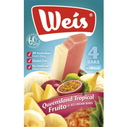 Photo of Weis Queensland Tropical Fruito & Ice Cream Bars 4 Pack