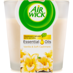 Photo of Air Wick Essential Oils Candle Vanilla & Soft Cashmere