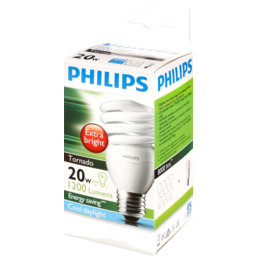 Photo of Philips Compact Fluorescent Light Bulb Tornado E27 Cool Daylight