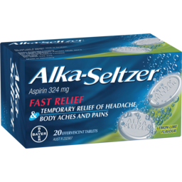 Photo of Alka Seltzer Lemon Lime Effervescent Tablets 20 Pack