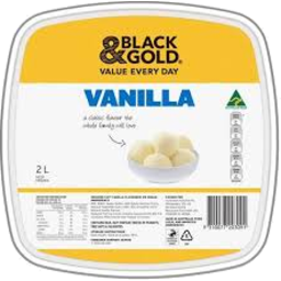 Photo of Black & Gold Ice Cream Vanilla